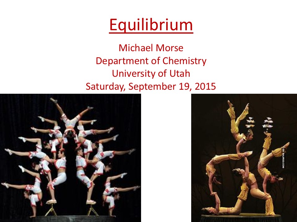 presentation by michael morse titled "equilibrium"