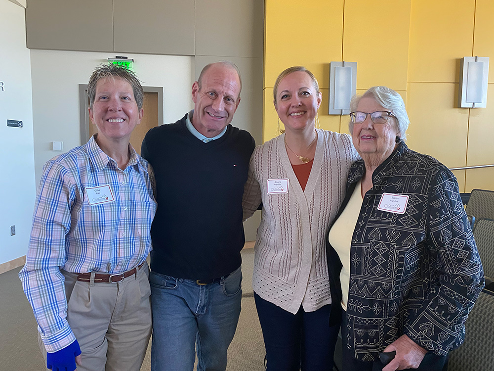 ragsdale 3 Eileen Ragsdale awardee with others at the High School Teachers workshop